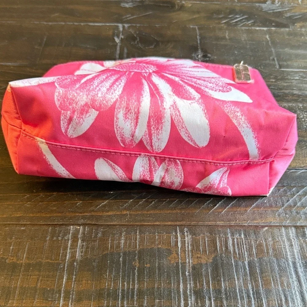Clinique Floral‎ Pink Cosmetic Bag New